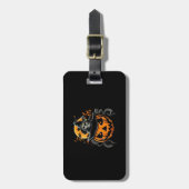 Étiquette À Bagage Halloween/citrouille/automne/automne (Devant Vertical)