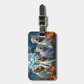 Étiquette À Bagage Halloween Éffrayant (Devant Vertical)