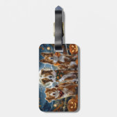 Étiquette À Bagage Halloween Éffrayant en Nouvelle-Écosse (Dos Vertical)