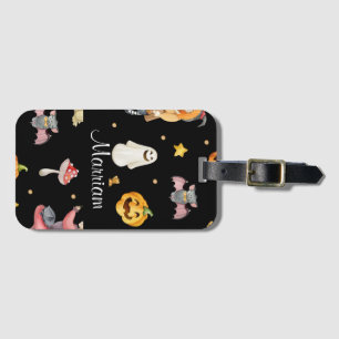 Étiquette À Bagage Halloween personnalisé mignon