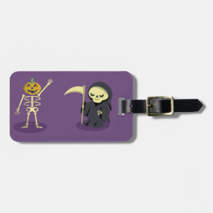 Étiquette À Bagage Halloween Squelette Dracula Mummy Griffe Reaper