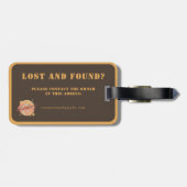 Étiquette À Bagage Hambourg Allemagne Vintage voyage rétro (Dos horizontal)