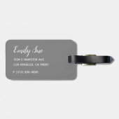 Étiquette À Bagage Hammyville - Cute Hamster (Dos horizontal)