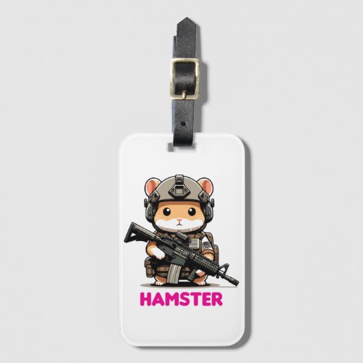 Étiquette À Bagage Hamster tactique (Devant Vertical)