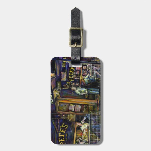 Étiquette À Bagage Hantée par la forme abominable des ombres (Devant Vertical)