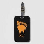 Étiquette À Bagage Happy Big Foot Halloween (Devant Vertical)