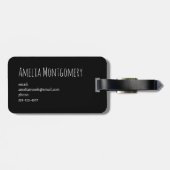 Étiquette À Bagage Happy Ghost Retro Hippie Vibe (Dos horizontal)