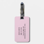 Étiquette À Bagage Happy Skeleton Personalized (Dos Vertical)