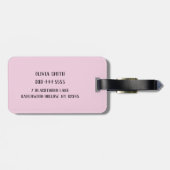 Étiquette À Bagage Happy Skeleton Personalized (Dos horizontal)