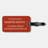 Étiquette À Bagage Haricots au four Royaume-Uni Cuisine britannique (Dos horizontal)