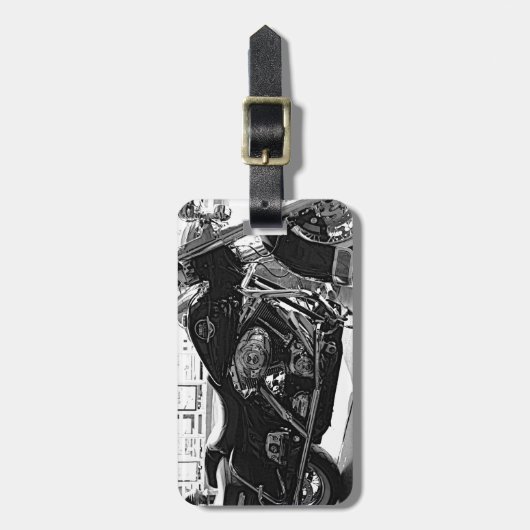 Étiquette À Bagage Harley (Devant Vertical)