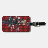 Étiquette À Bagage Harley Quinn Avec Dice Fuzzy (Devant horizontal)