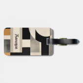 Étiquette À Bagage Harmonie dans les tons : Composition Abstraite de  (Dos horizontal)