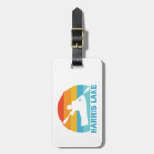 Étiquette À Bagage Harris Lake Caroline du Nord Kayak (Devant Vertical)