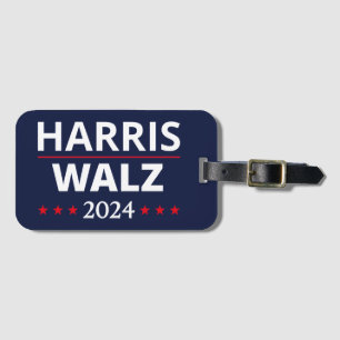 Étiquette À Bagage Harris Walz Election 2024 III