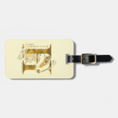 Étiquette À Bagage Harry Potter | Aguamenti HUFFLEPUFF™ Graphic (Devant horizontal)