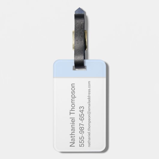 Étiquette À Bagage Harry Potter| Aguamenti RAVENCLAW™ Graphisme (Dos Vertical)