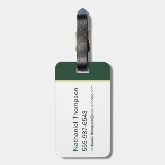 Étiquette À Bagage HARRY POTTER™ | Anime Draco Malfoy House Crest (Dos Vertical)