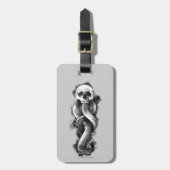 Étiquette À Bagage Harry Potter| Aquarelle de marque foncée (Devant Vertical)