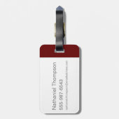 Étiquette À Bagage Harry Potter | Aquarelle Lion GRYFFINDOR™ (Dos Vertical)