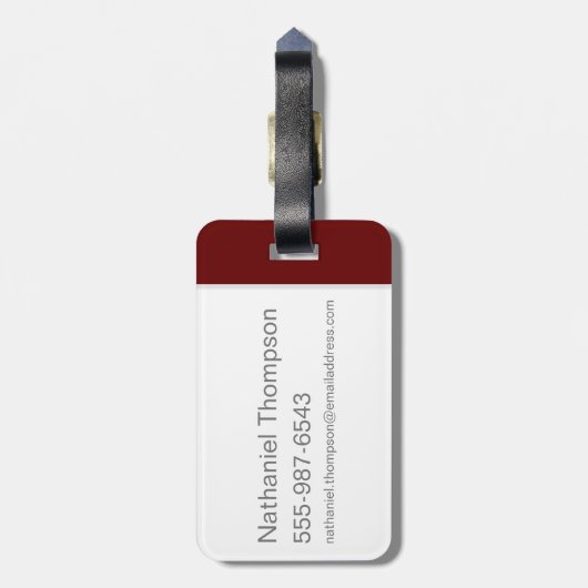 Étiquette À Bagage Harry Potter | Aquarelle Lion GRYFFINDOR™ (Dos Vertical)