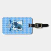 Étiquette À Bagage Harry Potter | Charmant blason de SERDAIGLE™ (Devant horizontal)