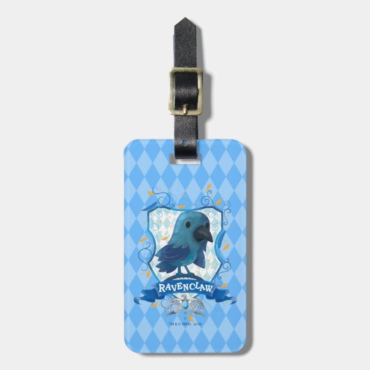 Étiquette À Bagage Harry Potter | Charmant blason de SERDAIGLE™ (Devant Vertical)