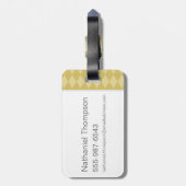 Étiquette À Bagage Harry Potter | Charme HUFFLEPUFF™ Crest (Dos Vertical)