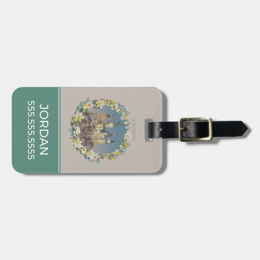 ÉTIQUETTE À BAGAGE HARRY POTTER™ | CHÂTEAU HOGWARTS™ (Devant horizontal)