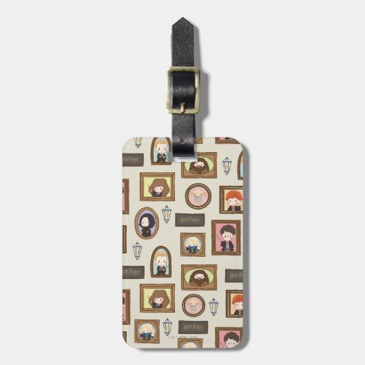 Étiquette À Bagage HARRY POTTER™ Chibi Image Frame Motif (Devant Vertical)