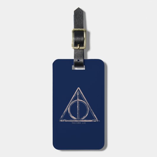 Étiquette À Bagage Harry Potter | Deathly Hallows Watercolor (Devant Vertical)