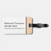 Étiquette À Bagage HARRY POTTER™ | Délicat croquis HUFLEPUFF™ Crest (Dos horizontal)