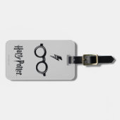 Étiquette À Bagage Harry Potter | Éclair de voiture et lunettes (Devant horizontal)