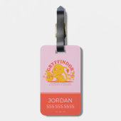 Étiquette À Bagage HARRY POTTER™ | École de Hogwarts GRYFFINDOR™ (Dos Vertical)