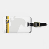 Étiquette À Bagage Harry Potter| Graphique de la Hufflepuff House Pri (Devant horizontal)