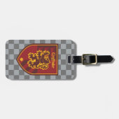 Étiquette À Bagage Harry Potter | Gryffindor House Pride Crest (Devant horizontal)