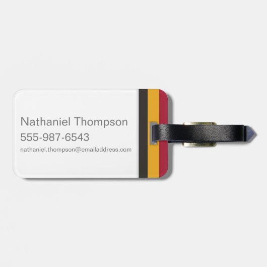 Étiquette À Bagage Harry Potter | Gryffindor House Pride Graphic (Dos horizontal)