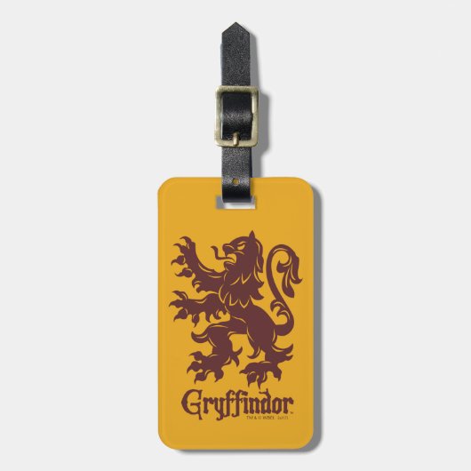 Étiquette À Bagage Harry Potter | Gryffindor Lion Graphic (Devant Vertical)