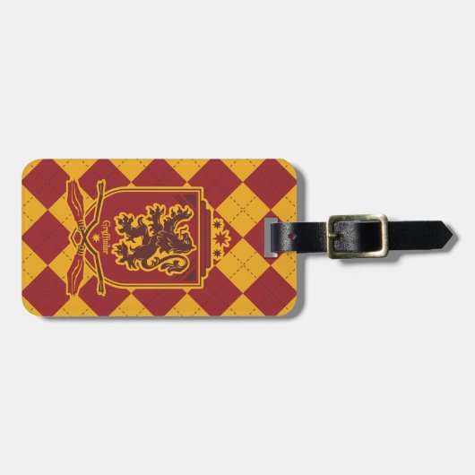 Étiquette À Bagage Harry Potter | Gryffindor QUIDDITCH™ Crest (Devant horizontal)