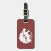Étiquette À Bagage Harry Potter | GRYFFINDOR™ Silhouette Typography (Devant Vertical)