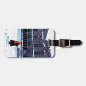 Étiquette À Bagage HARRY POTTER ™ & Hedwig dans la cour de HOGWARTS ™ (Devant horizontal)