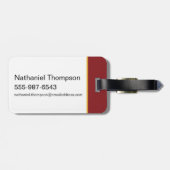 Étiquette À Bagage HARRY POTTER™ & Hedwig dans la neige (Dos horizontal)