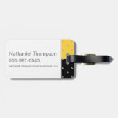 Étiquette À Bagage Harry Potter | HUFFLEPUFF™ Caractéristiques graphi (Dos horizontal)