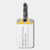 Étiquette À Bagage Harry Potter | Hufflepuff House Pride Crest (Dos Vertical)