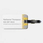 Étiquette À Bagage Harry Potter | Hufflepuff House Pride Crest (Dos horizontal)