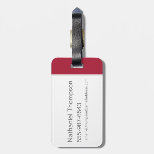 Étiquette À Bagage Harry Potter | Icône Lion Gryffindor (Dos Vertical)