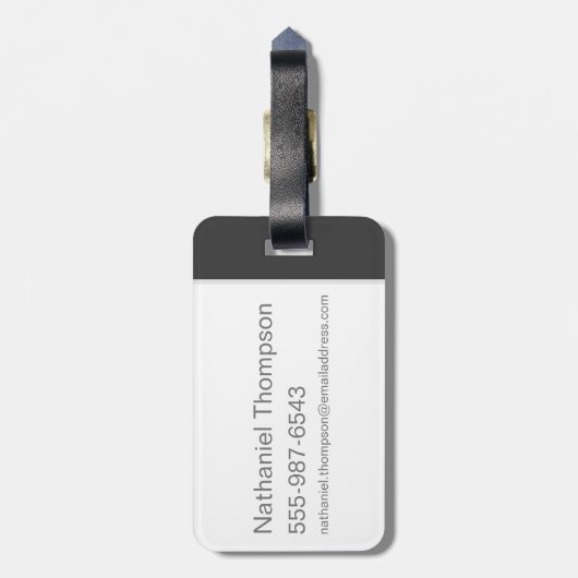 Étiquette À Bagage Harry Potter| Le professeur McGonagall's Statue Ar (Dos Vertical)