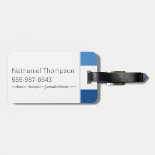 Étiquette À Bagage Harry Potter | Logo Ravenclaw House Pride (Dos horizontal)