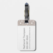 ÉTIQUETTE À BAGAGE HARRY POTTER™ | MAISONS DE PÉPÉES HOGWARTS™ (Dos Vertical)