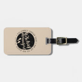 Étiquette À Bagage Harry Potter | Marauder's Map Charms Typographie (Devant horizontal)